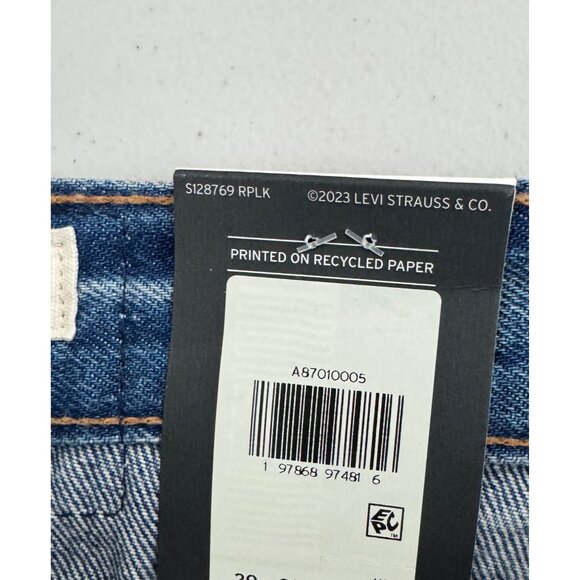 Levis women's‎ XL straight wide leg jeans blue 90s boho - Picture 5 of 7